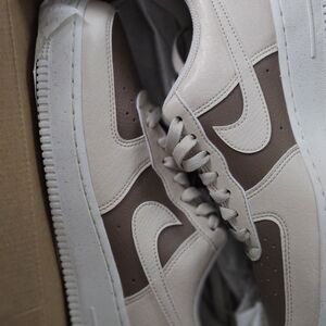 Nike Cream and Brown Sneakers